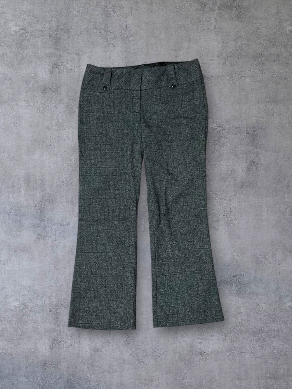 Vintage y2k / 2010s Twenty One Low Rise Sz 11 Gray Pattern Trousers